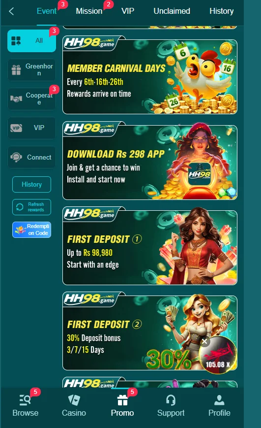 HH98 Bonuses 2